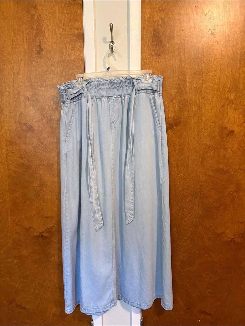 Women’s Be-Girl Chambray Denim Skirt - Picture 2 of 5